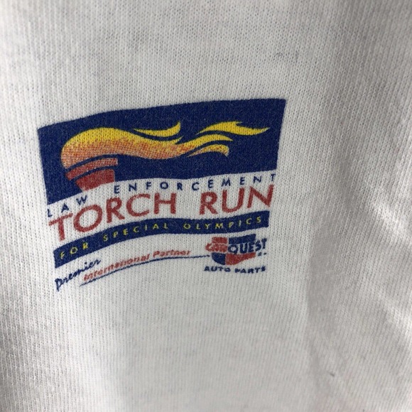 Missouri Law Enforcement Torch Run 2002 T Shirt Size Large Double Sided Tee - Picture 8 of 12